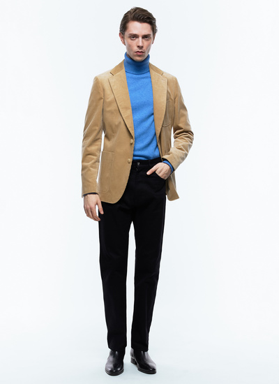 Men's jacket beige corduroy Fursac - V3ELIZ-CP60-A010