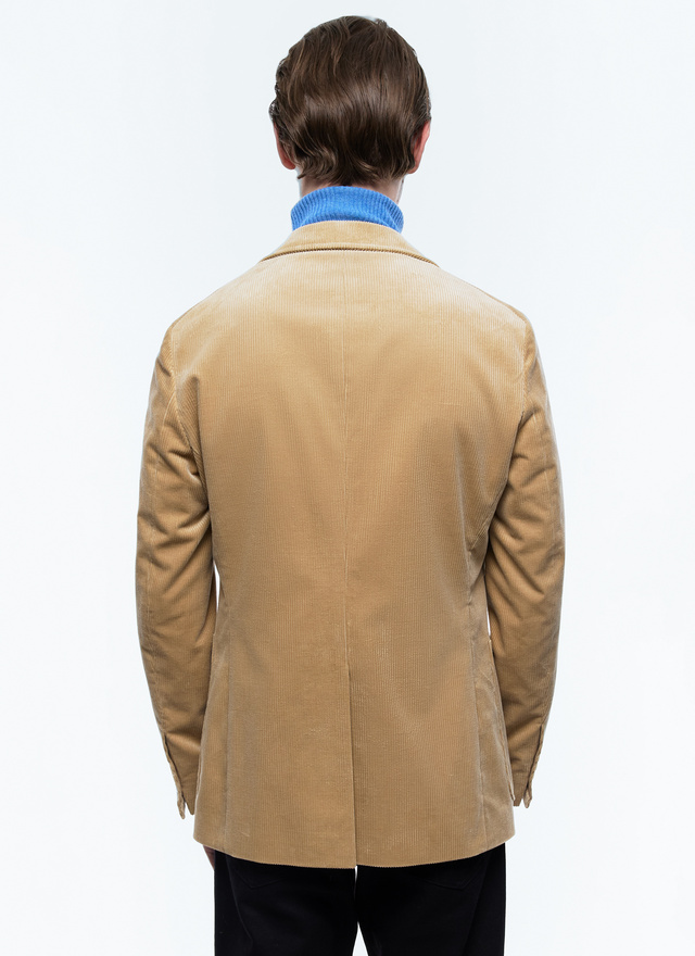 Men's beige jacket Fursac - V3ELIZ-CP60-A010