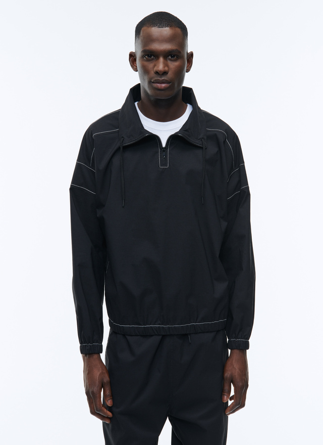 Men's jacket black polyamide Fursac - 22HM3ABDO-AX20/20