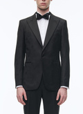 Wool Jacquard tuxedo jacket - V3COXI-CC57-B020