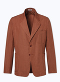 Linen and cotton slack jacket - V3DANA-DX06-G005