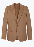 Straight cut jacket in camel wool - V3EDEN-EV06-A011