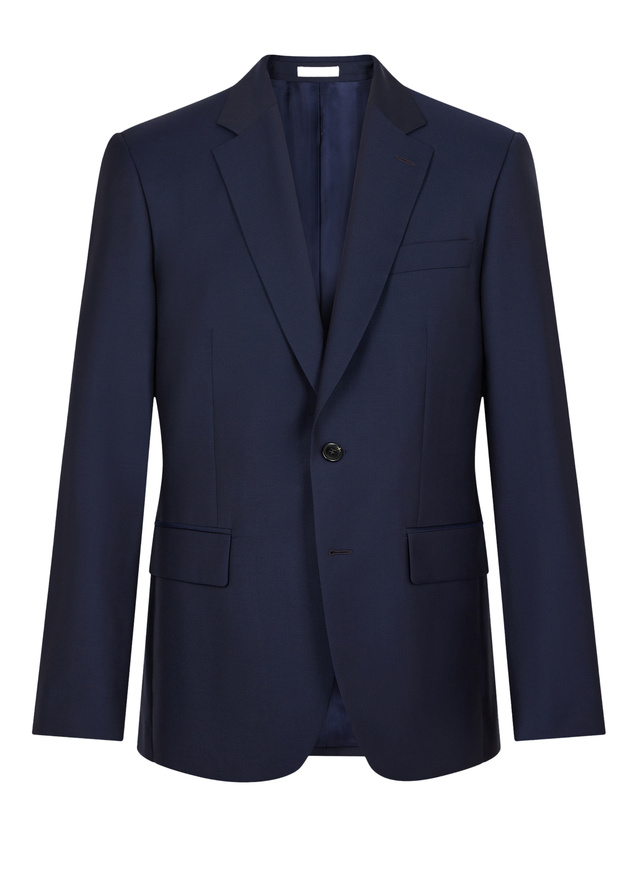 Men's blue, navy blue wool serge jacket Fursac - V2AIDO-AC80-31