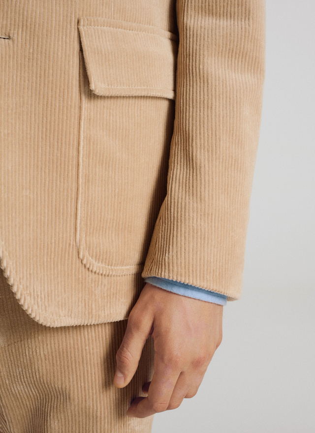 beige corduroy jacket men