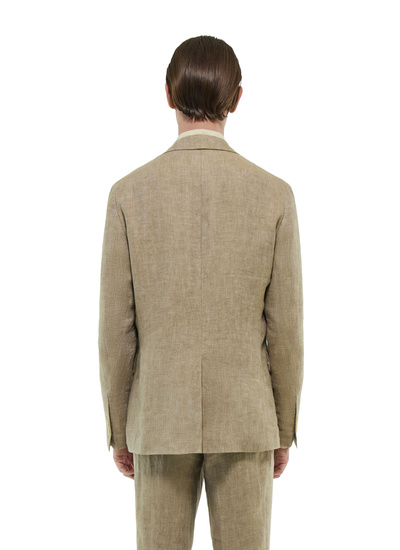 Men's certified linen serge jacket Fursac - V3FRAT-FX07-A008