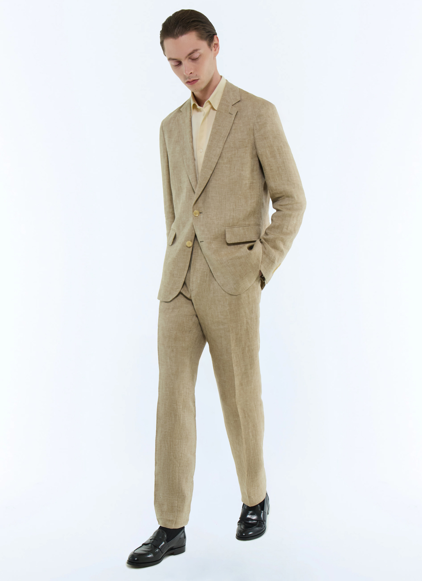 Men's beige jacket Fursac - V3FRAT-FX07-A008
