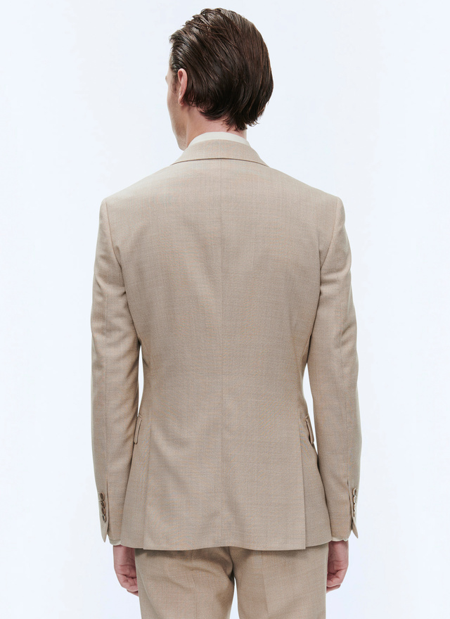 Men's beige jacket Fursac - V3BAXI-BC31-56