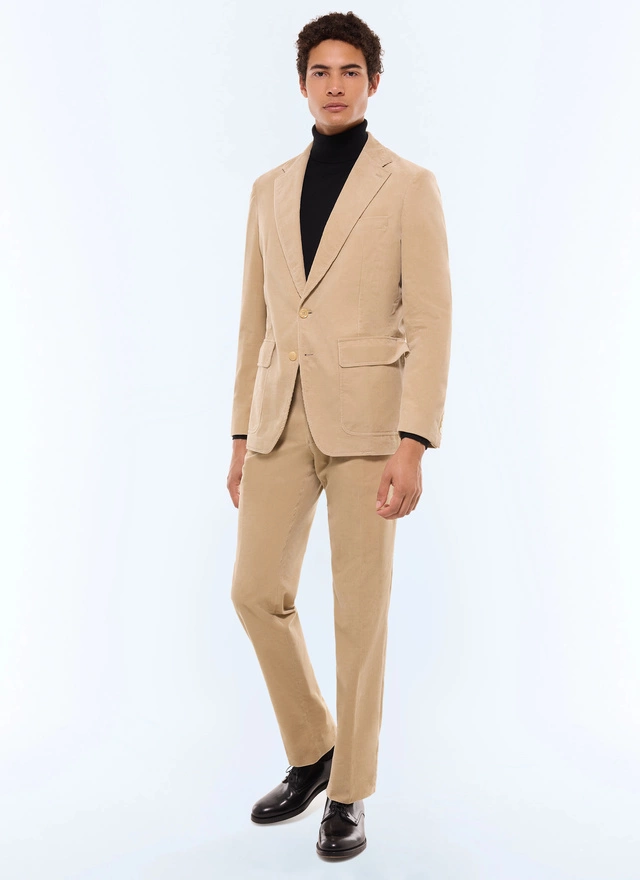 Men's beige jacket Fursac - V3EITO-GX41-A008