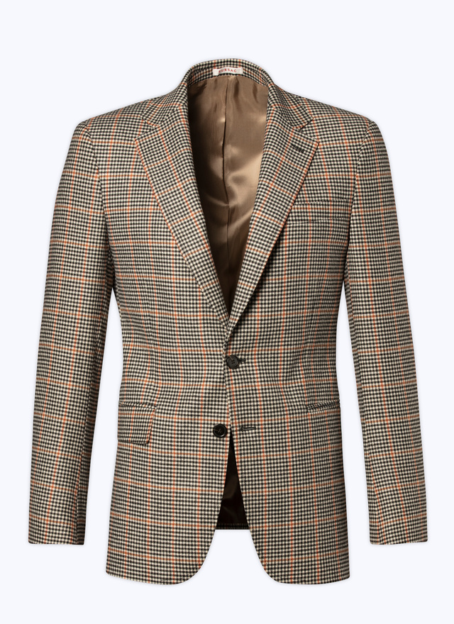 Men's black blended polyester and acrylic jacket Fursac - V3CDIA-CV13-B001
