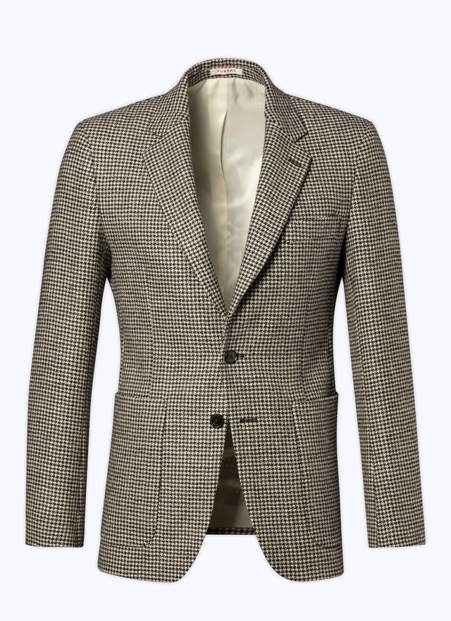 Men's black virgin wool jacket Fursac - V3ATAL-CV45-B001