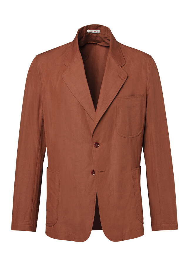 Men's linen and cotton canvas jacket Fursac - V3DANA-DX06-G005
