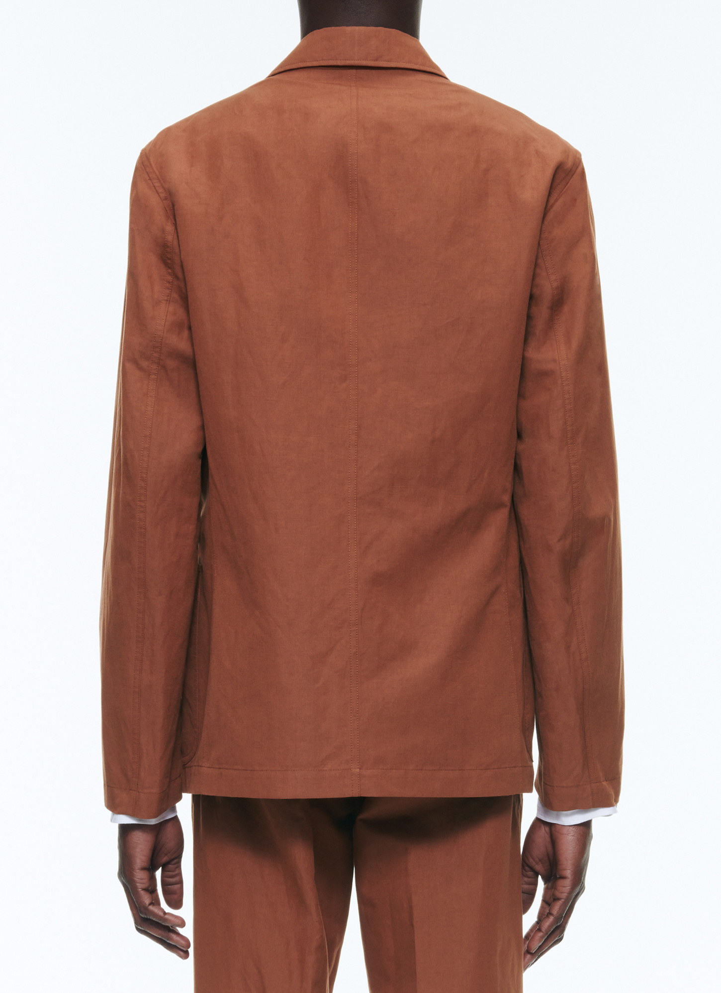 Men's camel brown jacket Fursac - V3DANA-DX06-G005