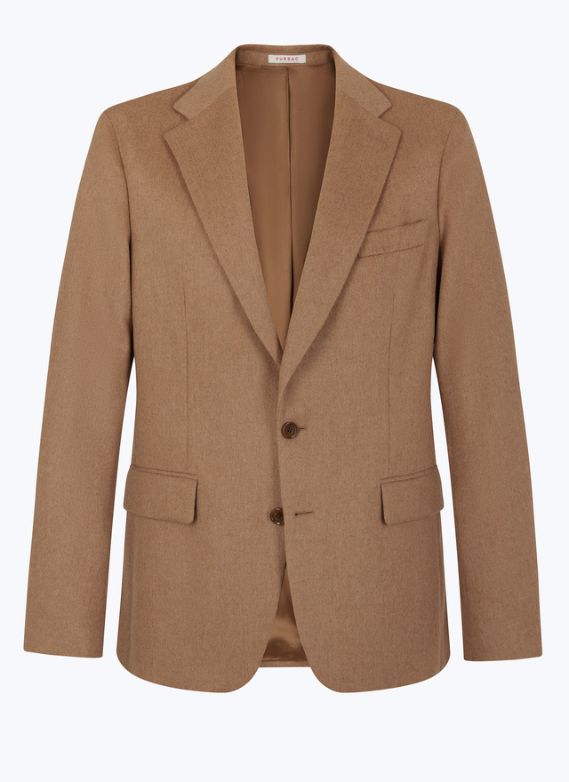 Men's camel wool jacket Fursac - V3EDEN-EV06-A011