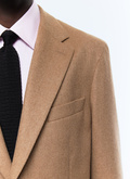 Straight cut jacket in camel wool - V3EDEN-EV06-A011