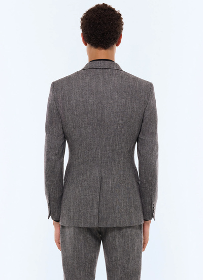 Men's virgin wool, cotton and linen jacket Fursac - V3GITO-CX40-B022