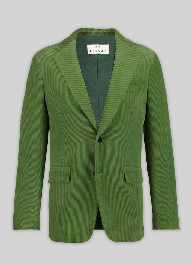 casual green jacket