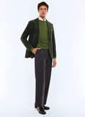 Soft straight jacket in corduroy - V3GLAM-GX41-H012