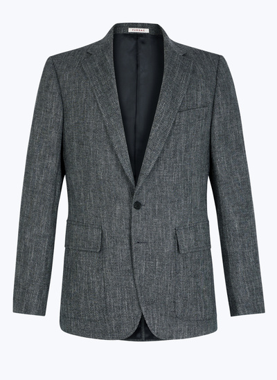 Men's virgin wool, cotton and linen jacket Fursac - V3CITO-CX40-B022