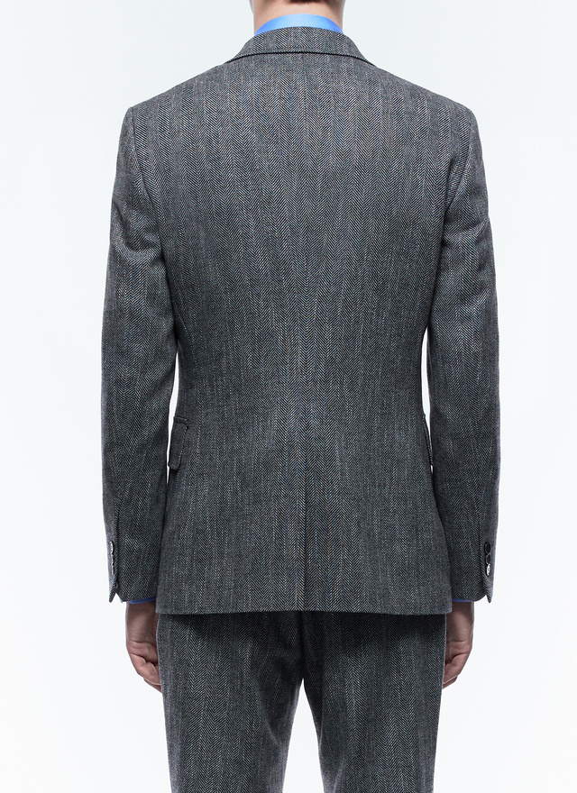 Men's grey jacket Fursac - V3CITO-CX40-B022