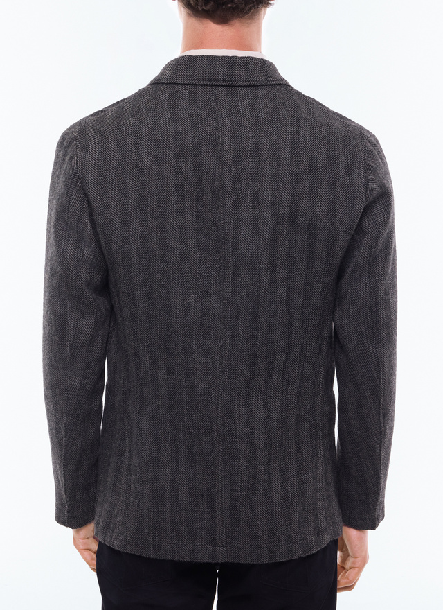 Men's grey jacket Fursac - V3ESNA-EV07-B021