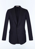 Linen fitted jacket with chevron - V3JADA-JX02-D030