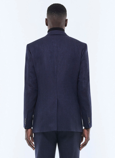 Men's virgin wool, cotton and linen jacket Fursac - V3GITO-CX40-D030