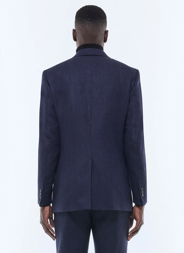 Men's virgin wool, cotton and linen jacket Fursac - V3GITO-CX40-D030