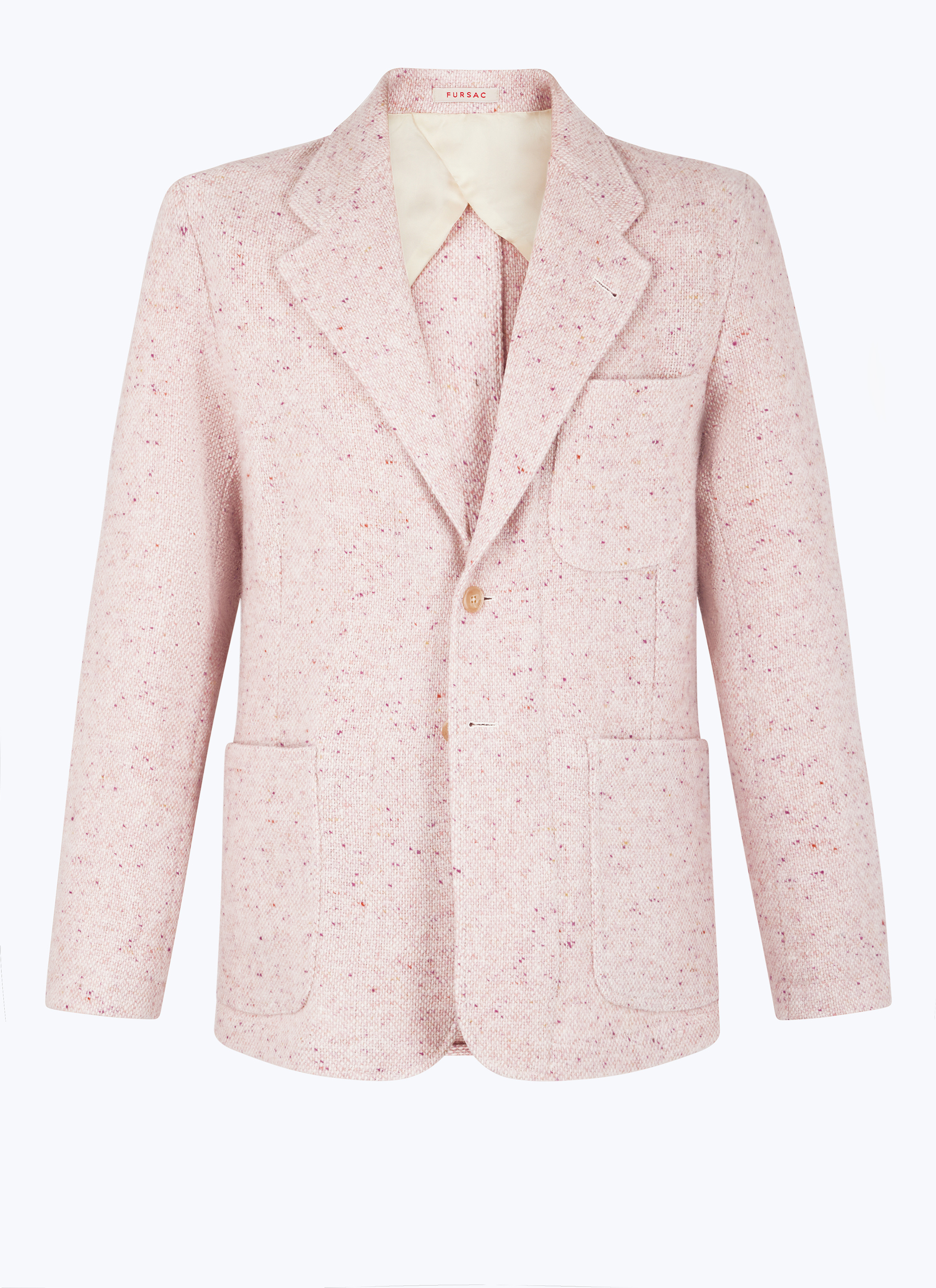 Pink Mottled Straight Jacket for Men - Fursac V3ESNA-EV02-F005