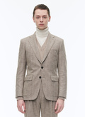 Wool fitted jacket with herringbone - V3CITO-CX40-A006