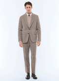 Straight cut herringbone wool jacket - V3FRAT-GX02-G018