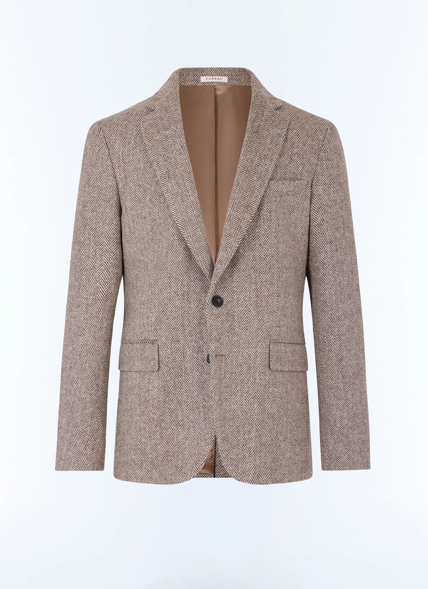 Men's beige, ecru virgin wool jacket Fursac - V3FRAT-GX02-G018