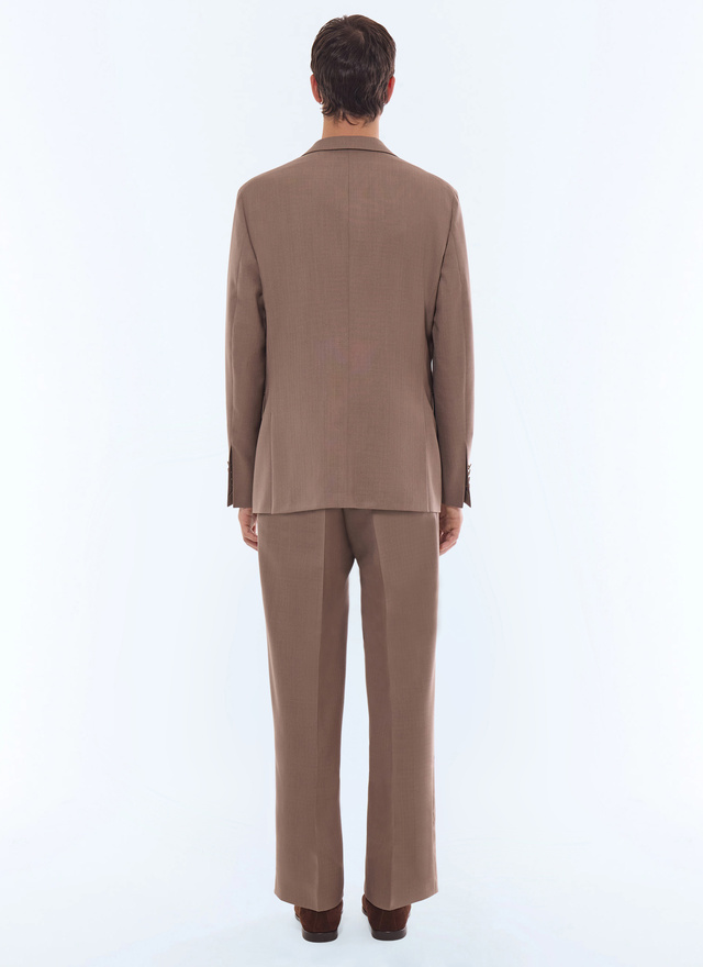 Men's virgin wool and mohair ripstop weaved jacket Fursac - V3JADA-JC20-G014