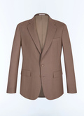 Plaid-pattern wool and mohair jacket - V3JADA-JC20-G014