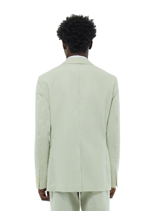 Men's cotton seersucker jacket Fursac - V3FLEN-FX01-H004
