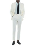 Fitted herringbone linen serge jacket - V3FEDO-FX03-A001