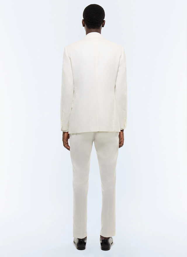 Men's cotton and linen jacket Fursac - V3JADA-JX08-A001