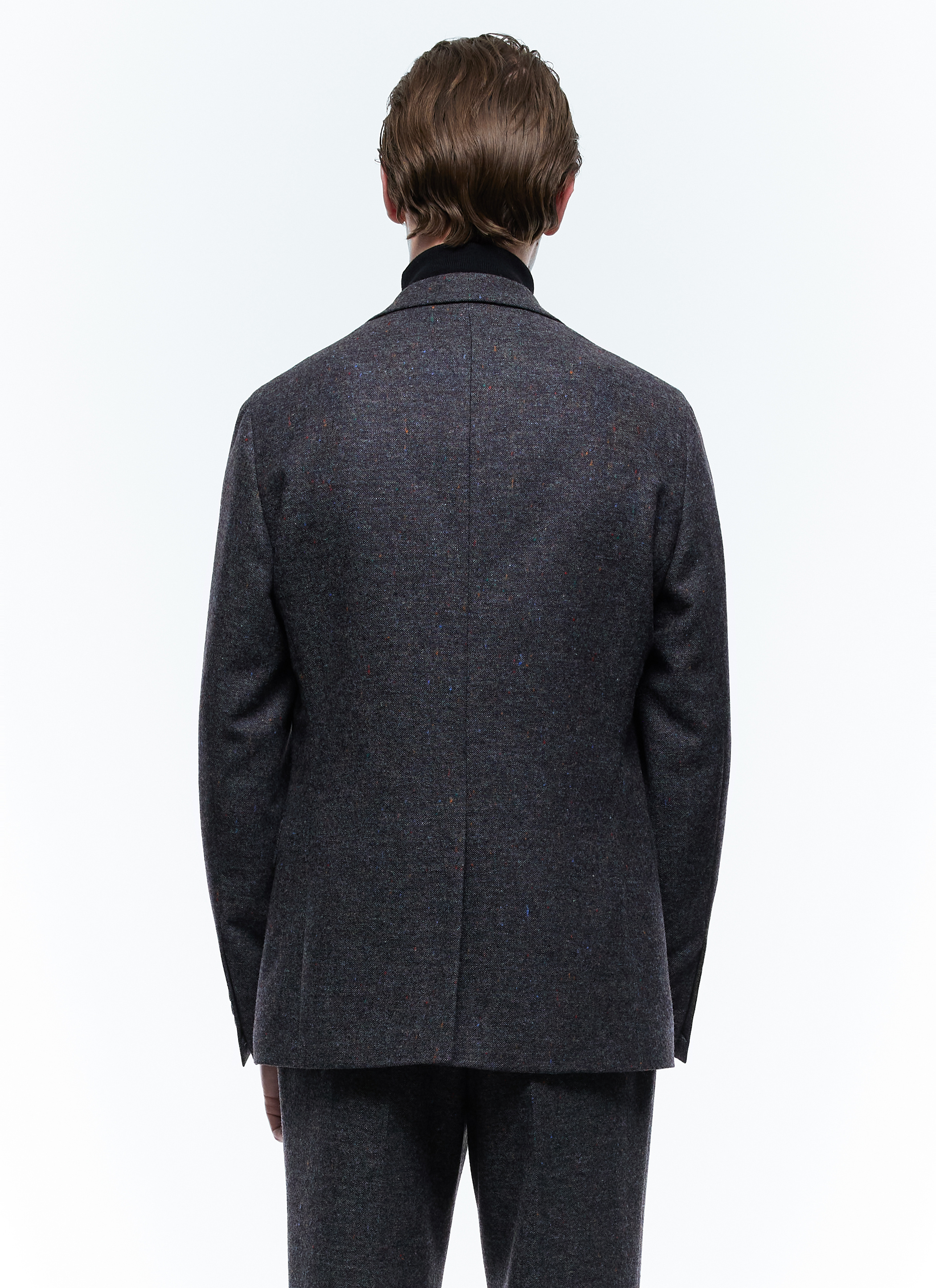 Grey Multicolored Mottled Jacket for Men - Fursac V3EDMO