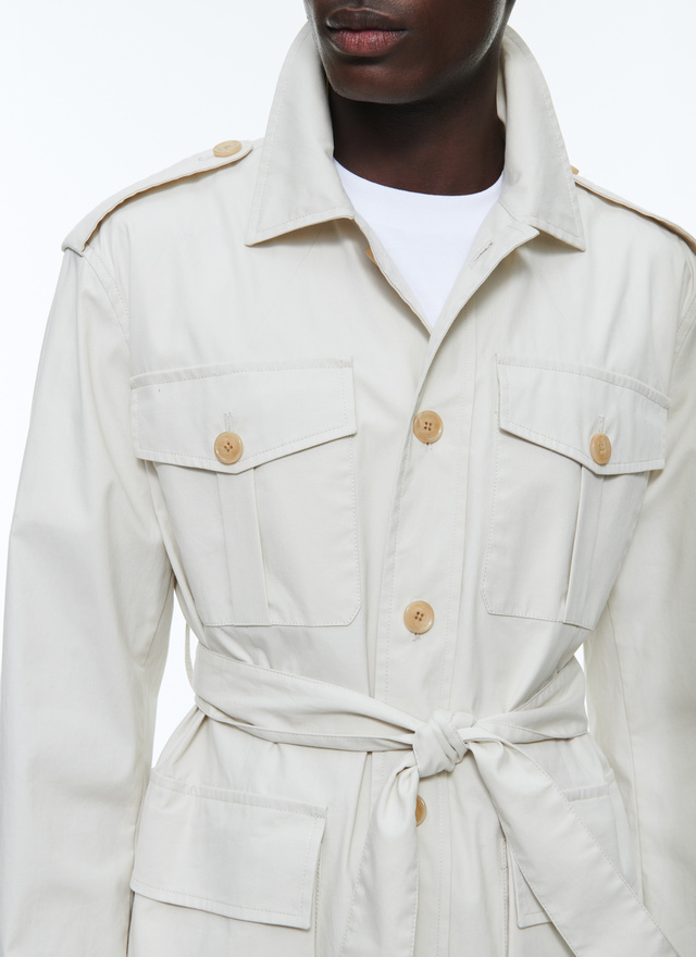 Men's beige jacket Fursac - M3DRNO-DM30-A005