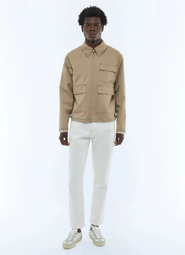 Men's beige jacket Fursac - M3FUME-FM02-A008