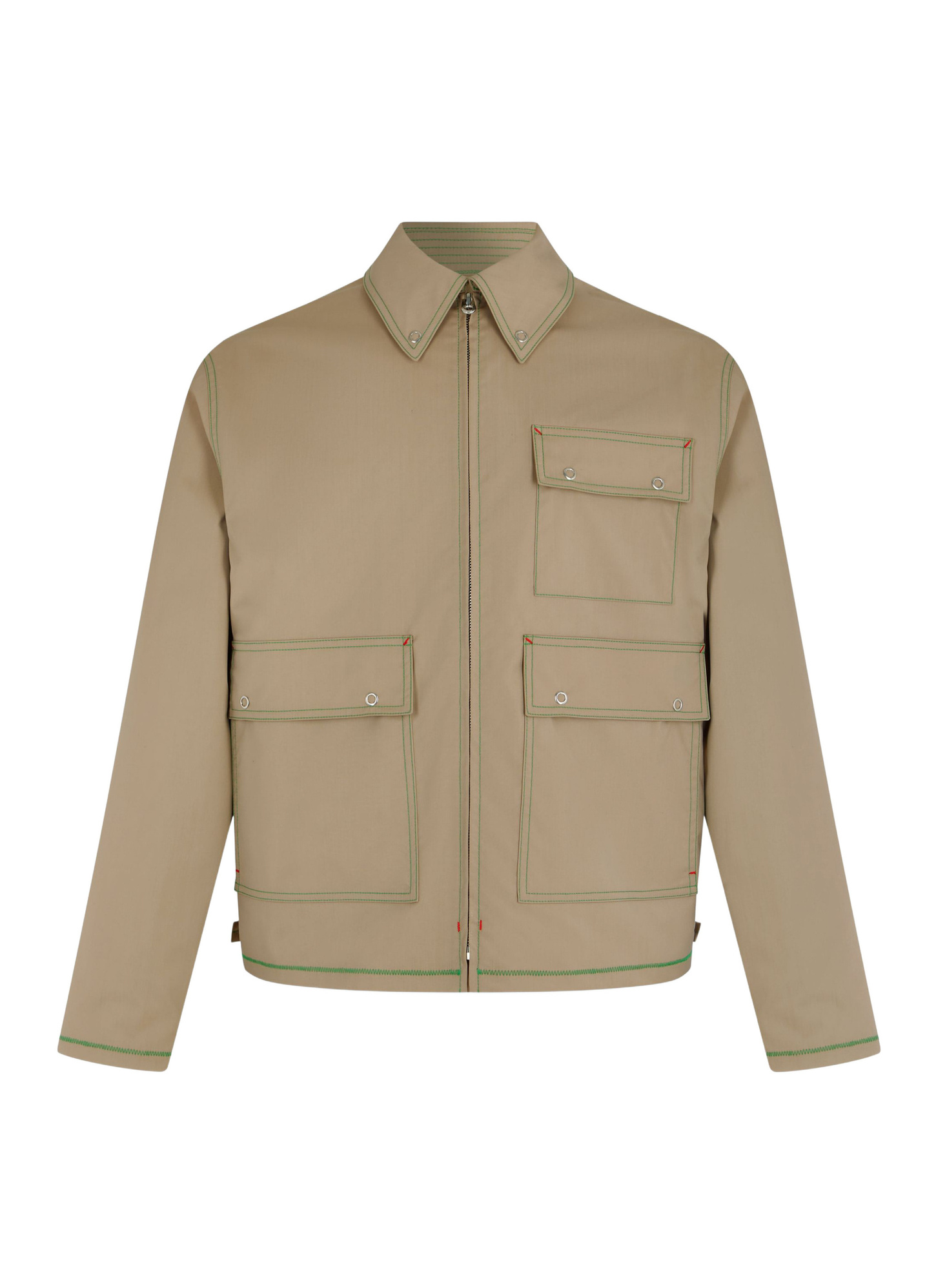 Fursac men's jacket - Beige blended wool canvas jacket M3FUME-FM02-A008