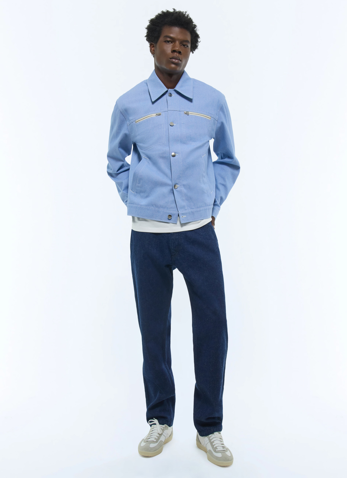 Men's blue jacket Fursac - M3FAMA-FM04-J003