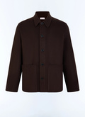 Straight felted wool jacket - M3LORK-JM13-G019