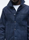 Denim cotton canvas jacket - 22HM3AMMA-AX11/33