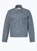Cotton serge jacket with rope print - M3BAMA-DX02-D030