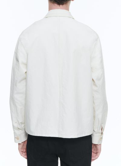 Men's organic cotton canvas jacket Fursac - M3DOLE-DM15-A002