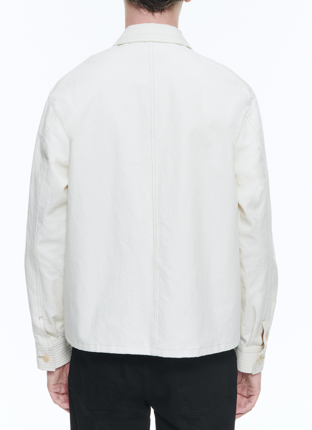 Men's organic cotton canvas jacket Fursac - M3DOLE-DM15-A002