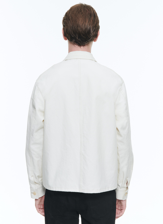 Men's organic cotton canvas jacket Fursac - M3DOLE-DM15-A002