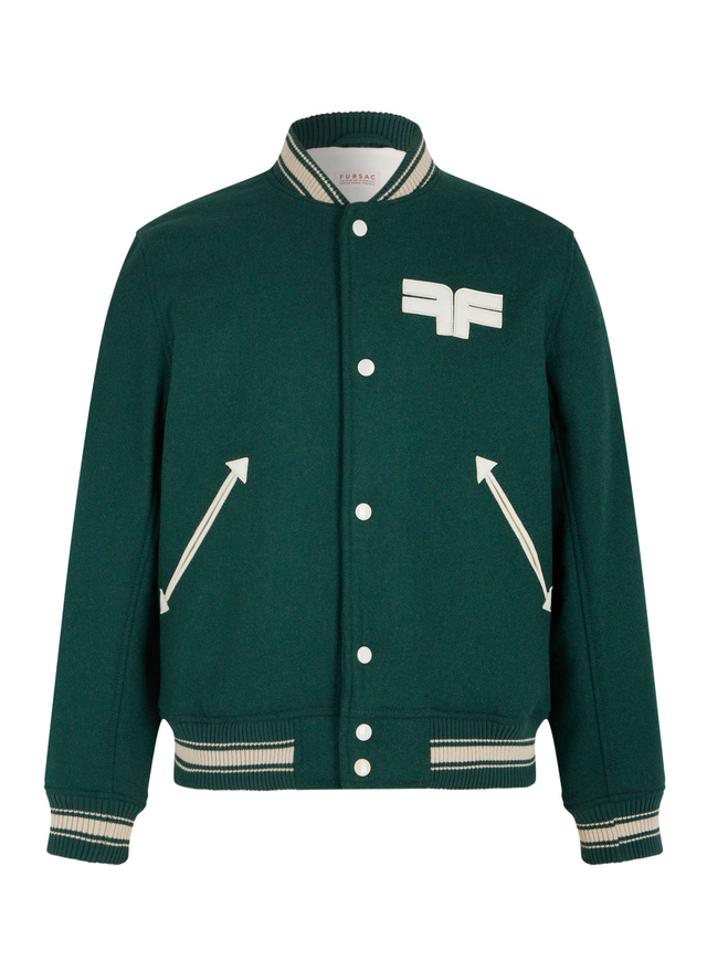 Men's emerald green jacket Fursac - M3FEDY-EM15-H009