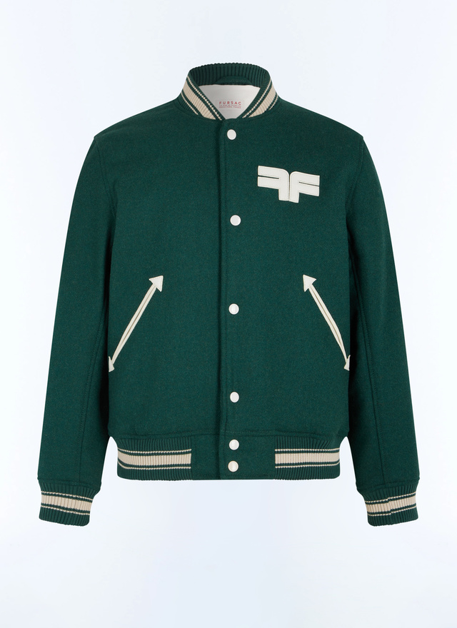 Men's emerald green jacket Fursac - M3FEDY-EM15-H009