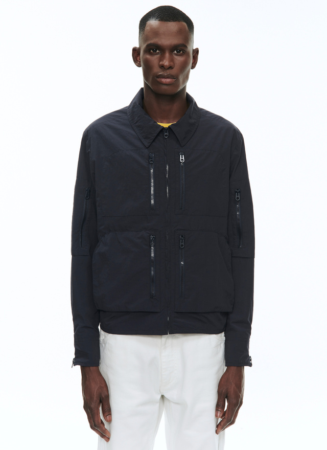 Navy blue jacket 23EM3BZIPBM01/30 Men's jacket